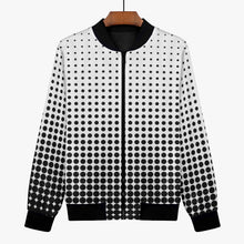 画像をギャラリービューアに読み込む, White with black dots- Trending Women’s Jacket
