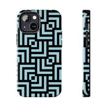 Load image into Gallery viewer, Square chevron Blue-Tough Phone Cases
