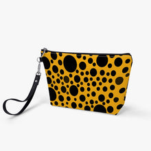 Load image into Gallery viewer, Yellow with Black Dots- Zipper Sling  Bag
