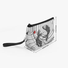 画像をギャラリービューアに読み込む, 288. Zipper Bag with Wrist Strap Koi Fish white
