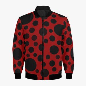 Red with black dots-Trending Women’s Jacket