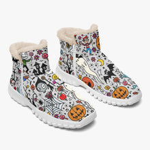 Load image into Gallery viewer, 446. Cotton-pad Fur Zipper Up Boots Halloween-fur zipper boots
