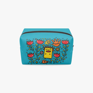 'B7' Boxy Makeup Bag Tulip