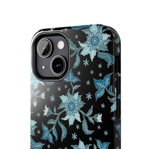 Blue Flowers-Tough Phone Cases