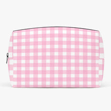 画像をギャラリービューアに読み込む, Pink checker -Large Travel Pouch
