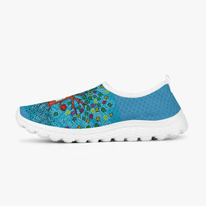 Tree in blue-Women's Slip-On