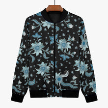 画像をギャラリービューアに読み込む, Blue flower -Trending Women’s Jacket
