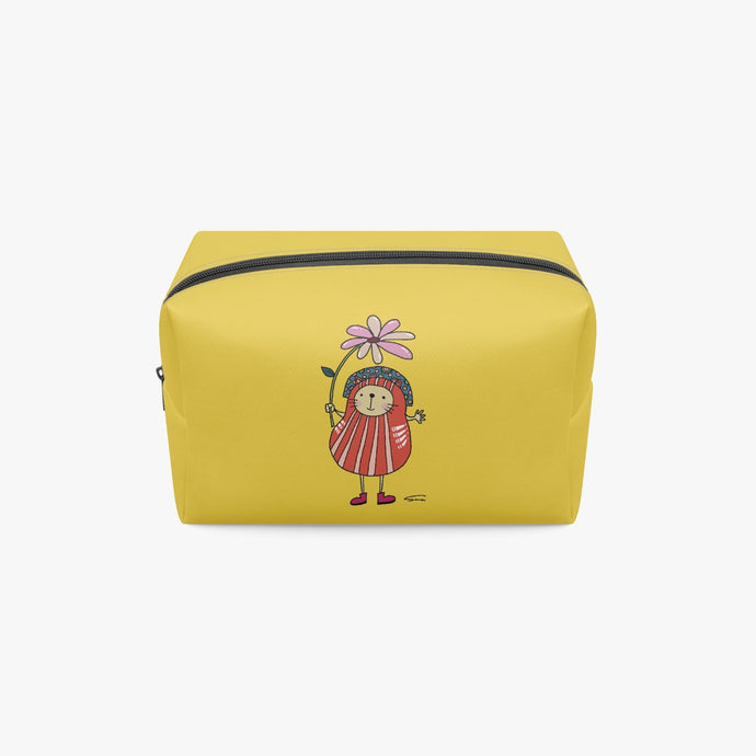 585. ‘Daruma Cat’ Boxy Makeup Bag