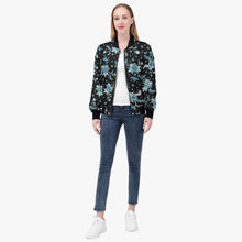 画像をギャラリービューアに読み込む, Blue flower -Trending Women’s Jacket
