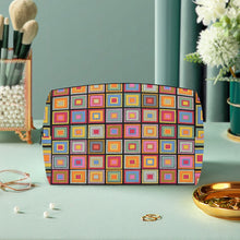 Load image into Gallery viewer, Colorful Square--Large Capacity Travel Makeup Bag
