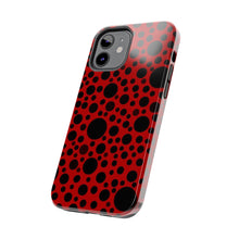 画像をギャラリービューアに読み込む, Red with black dots-Tough Phone Cases
