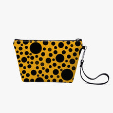 Load image into Gallery viewer, Yellow with Black Dots- Zipper Sling  Bag
