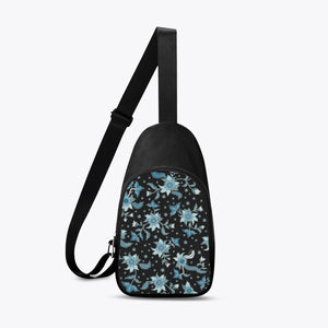 Blue Flowers-Chest Bag