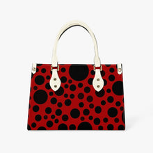 Load image into Gallery viewer, 874. Women&#39;s Bag Red with Black dots
