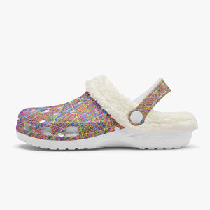 Rainbow Threads-Lined  Clogs