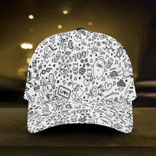 画像をギャラリービューアに読み込む, 100%-. All Over Printed Baseball Cap
