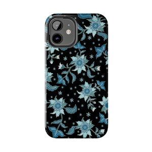 Blue Flowers-Tough Phone Cases