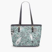 Load image into Gallery viewer, 586. Large- Leather Tote Bag Dream in turquoise
