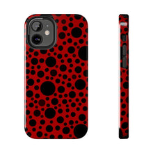 画像をギャラリービューアに読み込む, Red with black dots-Tough Phone Cases
