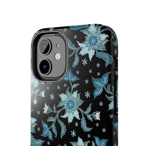 Blue Flowers-Tough Phone Cases