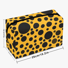 Load image into Gallery viewer, Yellow with Black dots -Large Travel Pouch
