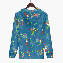 Load image into Gallery viewer, Holiday Bear in Snow - Unisex Trending Hoodie
