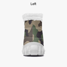 Load image into Gallery viewer, Camo- Fur Zipper Up Boots
