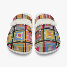 画像をギャラリービューアに読み込む, colorful square- Lined  Clogs
