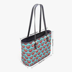 586. Large- Leather Tote Bag Ramen