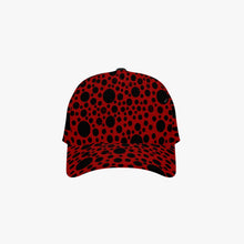 Load image into Gallery viewer, Red with black dots-Baseball Caps
