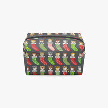 Load image into Gallery viewer, 585. ‘Holiday socks’ Boxy Makeup Bag
