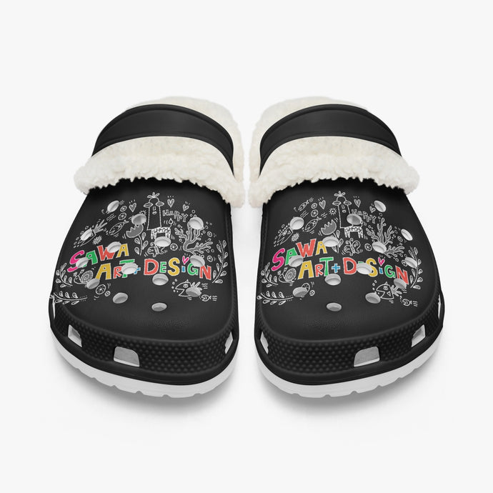 Sawa Art Design-Lined All Over Printed Clogs