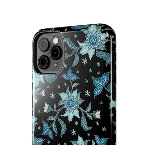 Blue Flowers-Tough Phone Cases