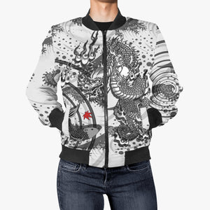 1124.'King of dragon'  Men's Bomber Jacket