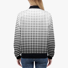 画像をギャラリービューアに読み込む, White with black dots- Trending Women’s Jacket
