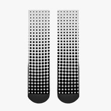 Load image into Gallery viewer, White with black dots- Reinforced Sports Socks
