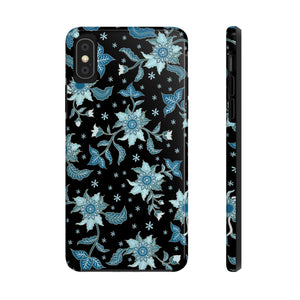 Blue Flowers-Tough Phone Cases