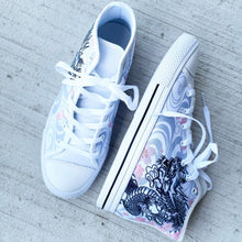 Load image into Gallery viewer, Yozakura White (Special Edition) -High Top Canvas Shoes
