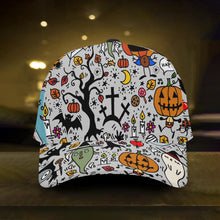 画像をギャラリービューアに読み込む, 404. All Over Printed Baseball Caps Halloween-cap
