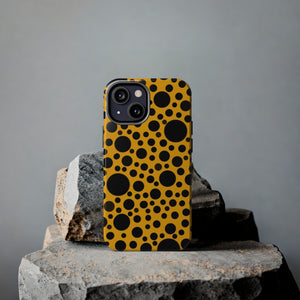 Yellow with black dots - Phone Cases