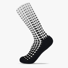 Load image into Gallery viewer, White with black dots- Reinforced Sports Socks
