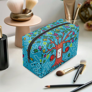 'B3' Tree in blue-Large Capacity Travel Makeup Bag