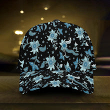 Load image into Gallery viewer, Blue Flower- Baseball Cap
