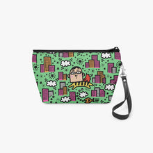 Load image into Gallery viewer, 288. ‘Tiger Human’ Zipper Makeup Bag with Wrist Strap
