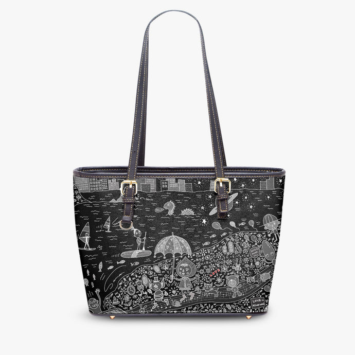 586. Large -Leather Tote Bag Cozy