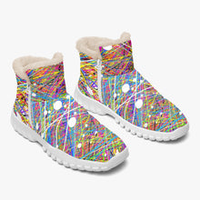 Load image into Gallery viewer, Rainbow Threads- Fur Zipper Up Boots
