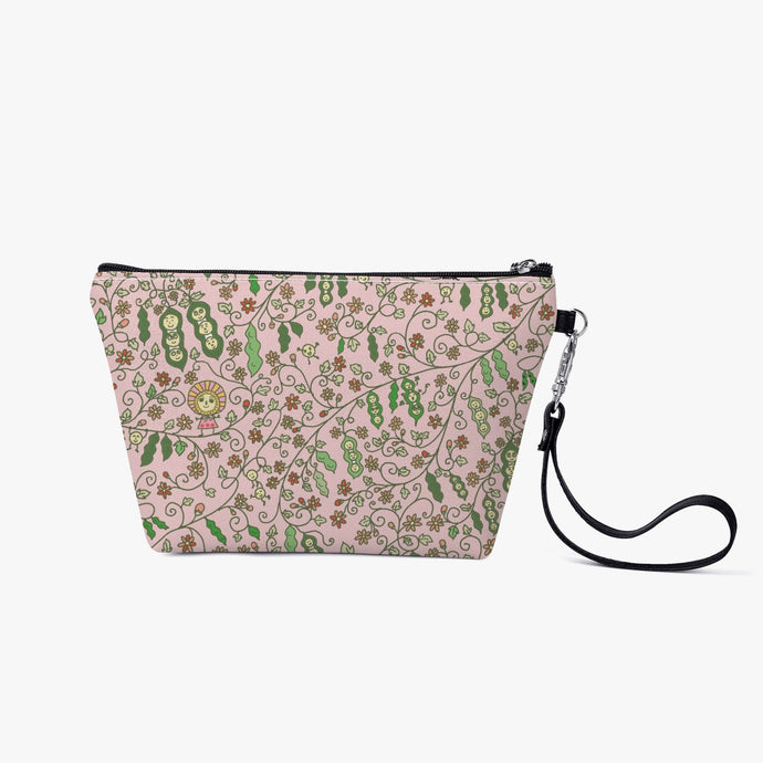 Beans on Pink-Zipper Sling  Bag