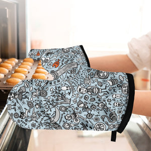 Oven glove(two pieces)