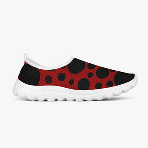 Dots in Red-Women's Slip-On