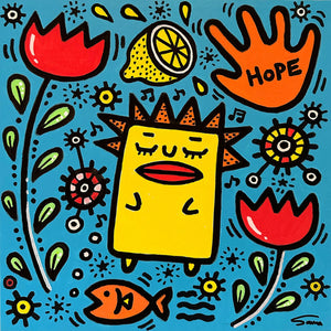 'Hope' 12"x12" (30cmx30cm) Canvas Art